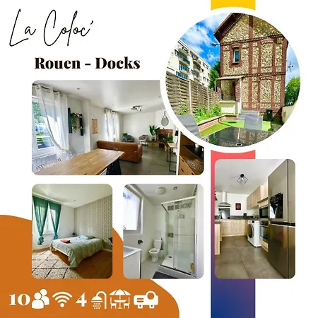 La Coloc' Docks T6 4 Bathrooms Garden *